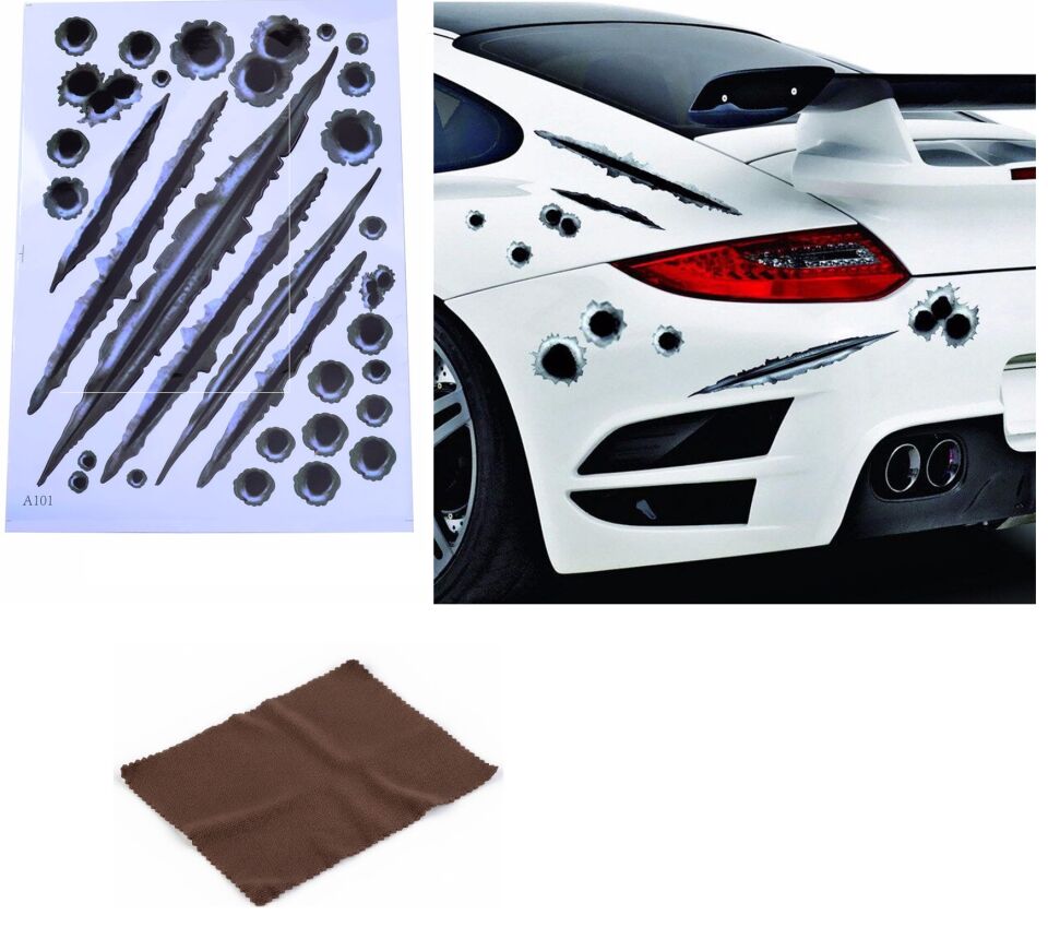 Araç Sticker Seti Yara Bere Oto Sticker Yara Şeklinde 3D