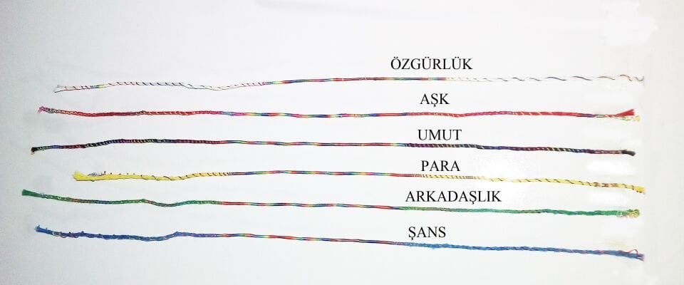 Renkli Şans Bileklikleri ( 6 Adet )