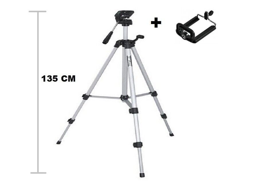Tripod : Telefon ve Kamera Tutucu Ayak + Telefon Tutucu - 105Cm