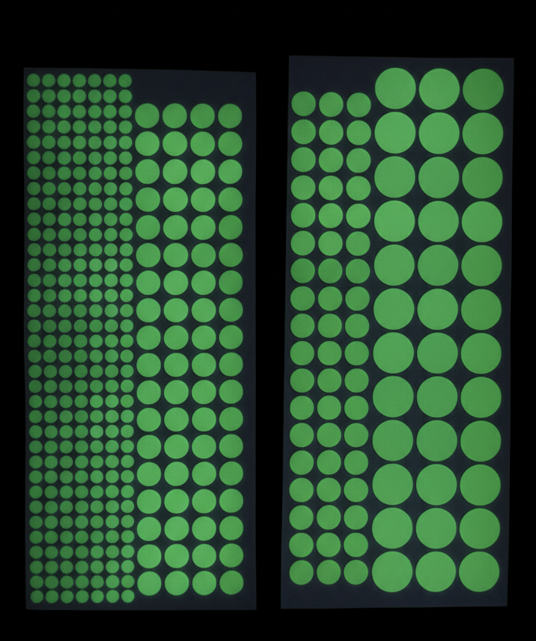 Fosforlu Etiket Karanlıkta Işık Veren Yıldız Tozu Etiketleri