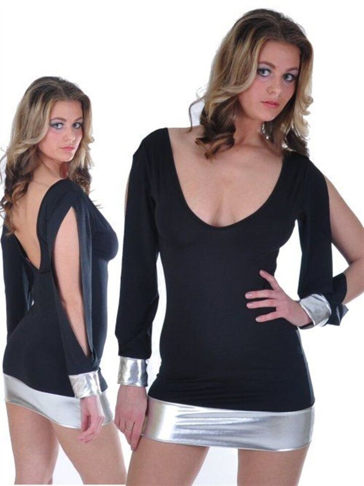 Terry Pau TP112117 Açık Kollu Mini Elbise