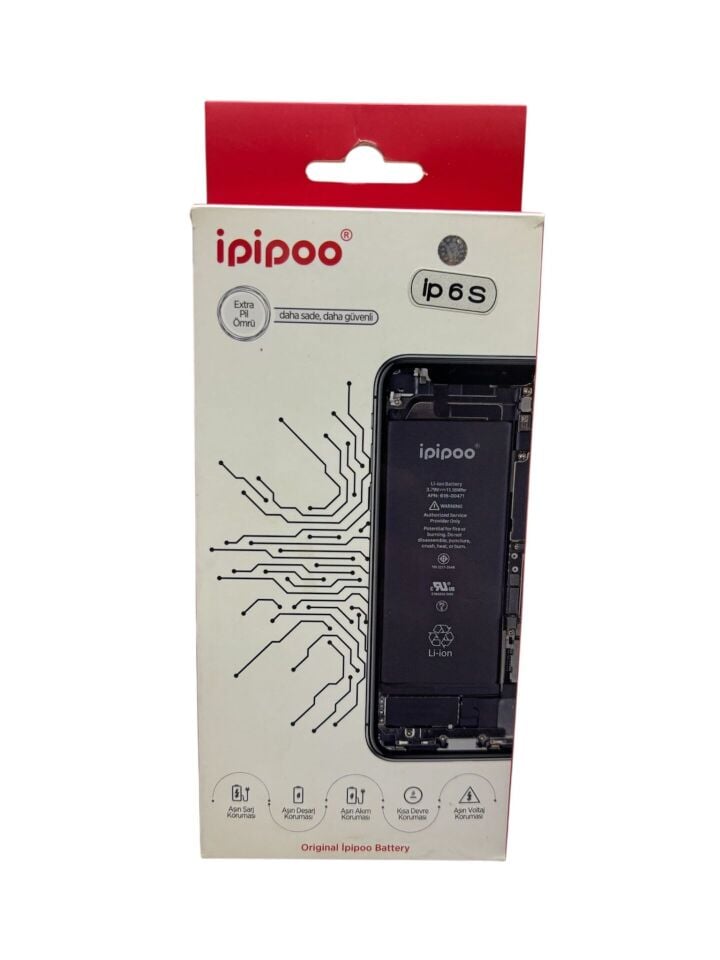 İpipoo Apple Iphone 6S Uyumlu Batarya - 1715 mAh