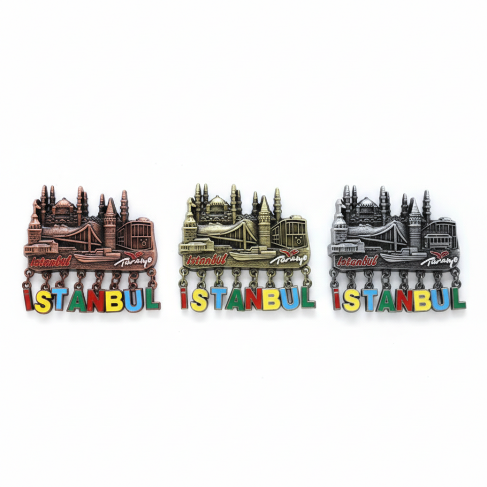 Sarkaçlı İstanbul Temalı Magnet