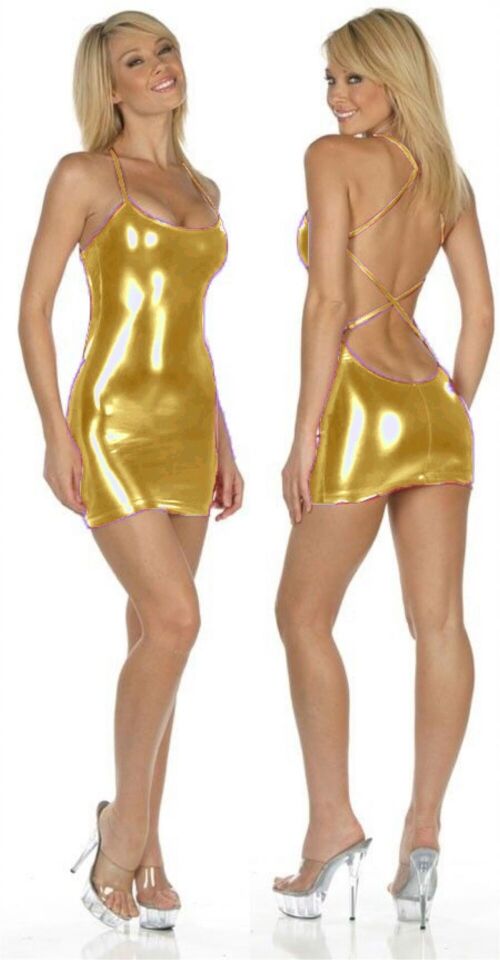 Terry Pau TP060838 Cris Cross Mini Elbise