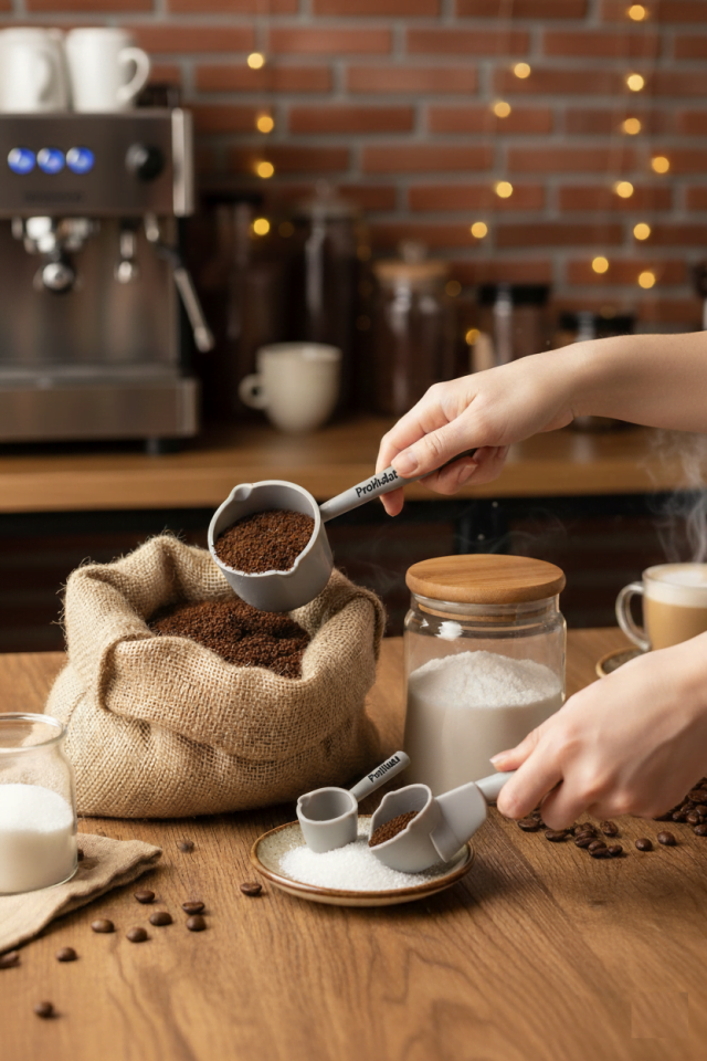 Ölçü Kaşığı Şeker Kahve Un Erzak Ölçü Kaşığı - 3 lü Ölçü Kaşığı