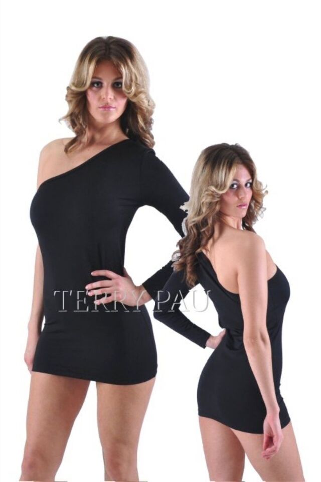 Terry Pau TP120614 Asimetrik Kesim Elbise