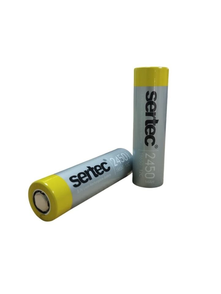 18650 3.7V 2450 Mah 12C Li-Ion Şarjlı Pil