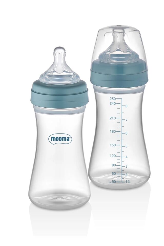 Biberon Anti Kolik Biberon 250 ml Kapaklı Biberon 0 - 6 Ay (Yavaş Akış)