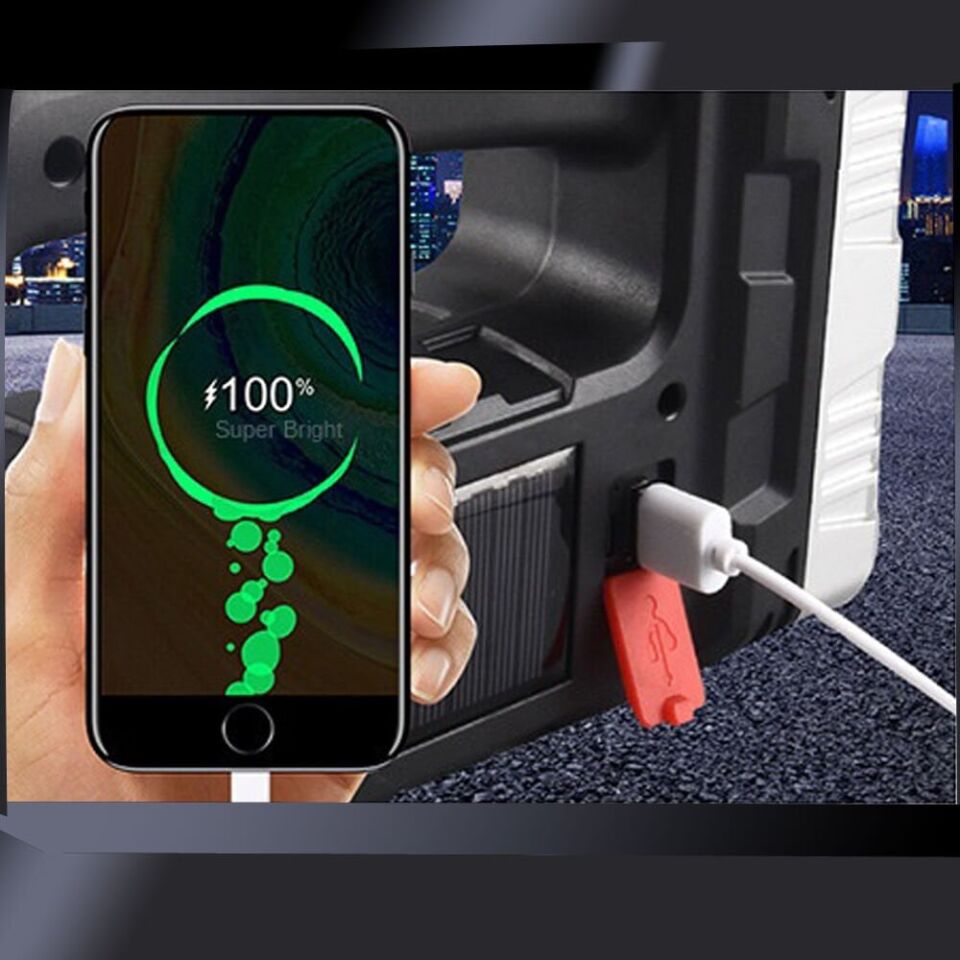 SOLAR PANELLİ LEDLİ FENER WT-614