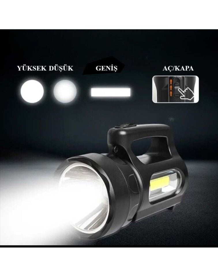 Profesyonel Ultra Güçlü LED El Feneri - Yüksek Performanslı 900 Lümen Aydınlatma