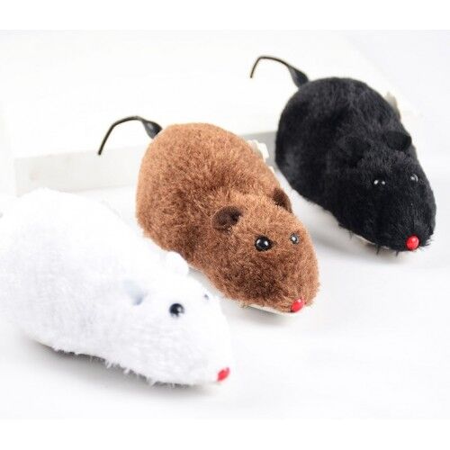 Kurmalı Kedi Eğitim Oyuncağı Tüylü Fare