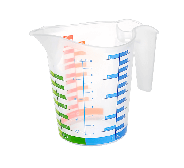 Ölçü Kabı Dereceli Renkli 1000 ML + 500 ML Set