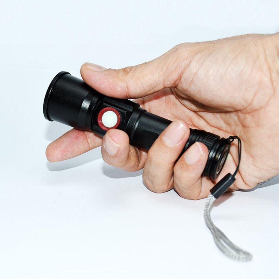 Led 1.000 Lümen  USB Şarjlı EL Feneri Wt-611