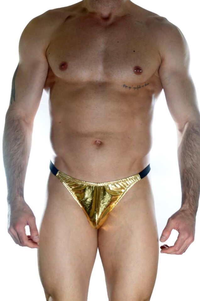 Erkek Arkası Büzgülü Gold Brazillian Slip