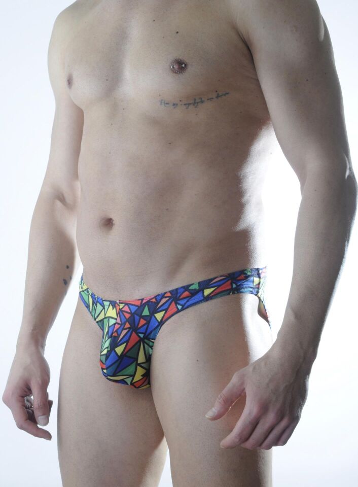 Erkek Renkli Desenli Slip İç Çamaşırı