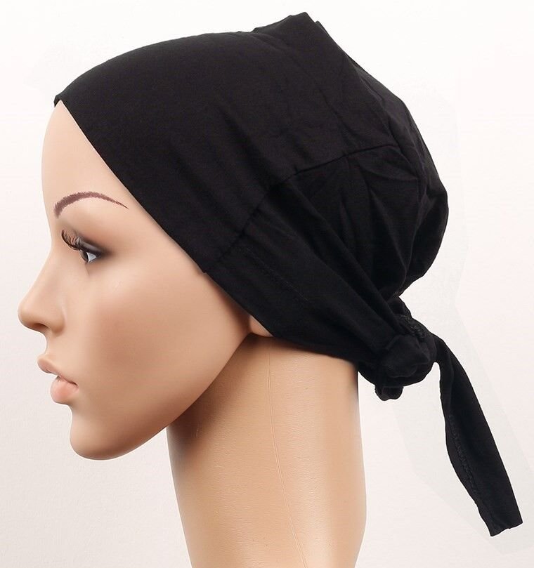 Dikişsiz Bağlamalı Tesettür Bone - Bağlamalı Bandana 5 Adet