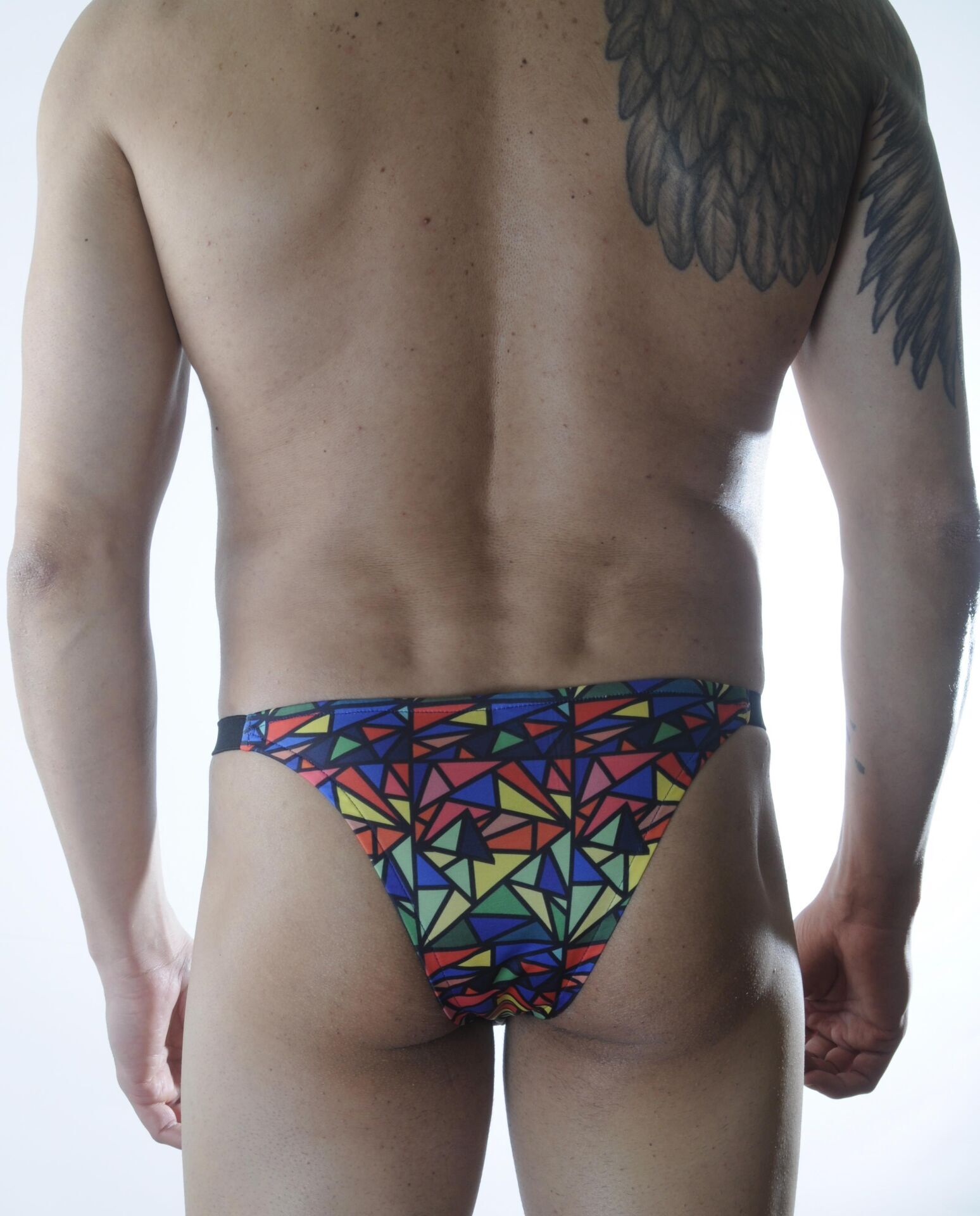 Erkek Renkli Desenli Brazillian Slip