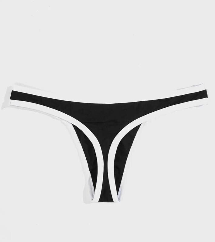 Erkek Biyeli Siyah Tanga