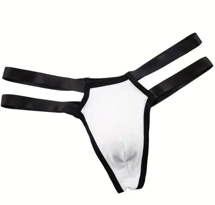 Erkek Beyaz Lastikli Tanga İç Giyim