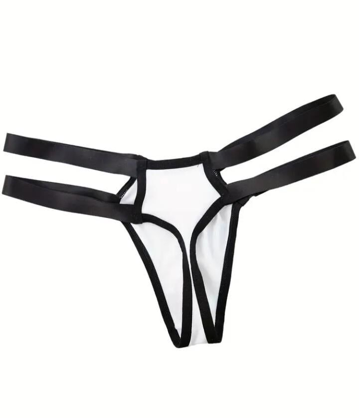 Erkek Beyaz Lastikli Tanga İç Giyim