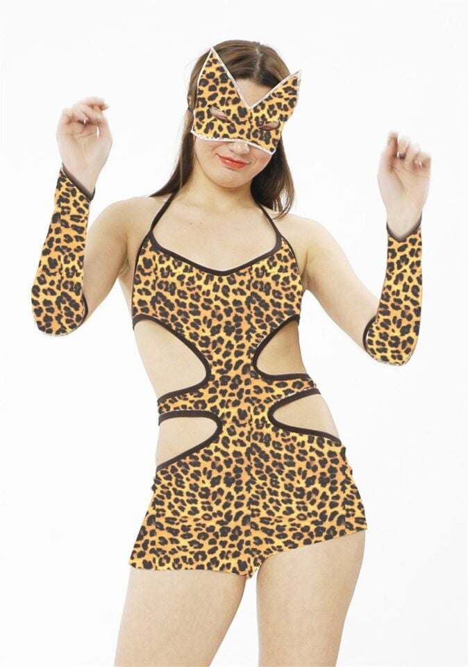 Terry Pau TP060875 Vahşi Kedi Kız Kostümü