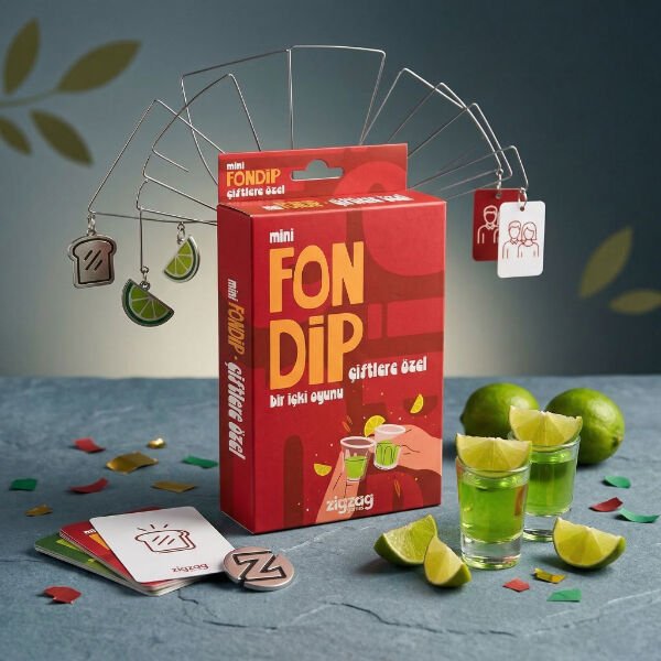 Mini Fondip Çiftlere Özel Eğlenceli Kart Oyunu