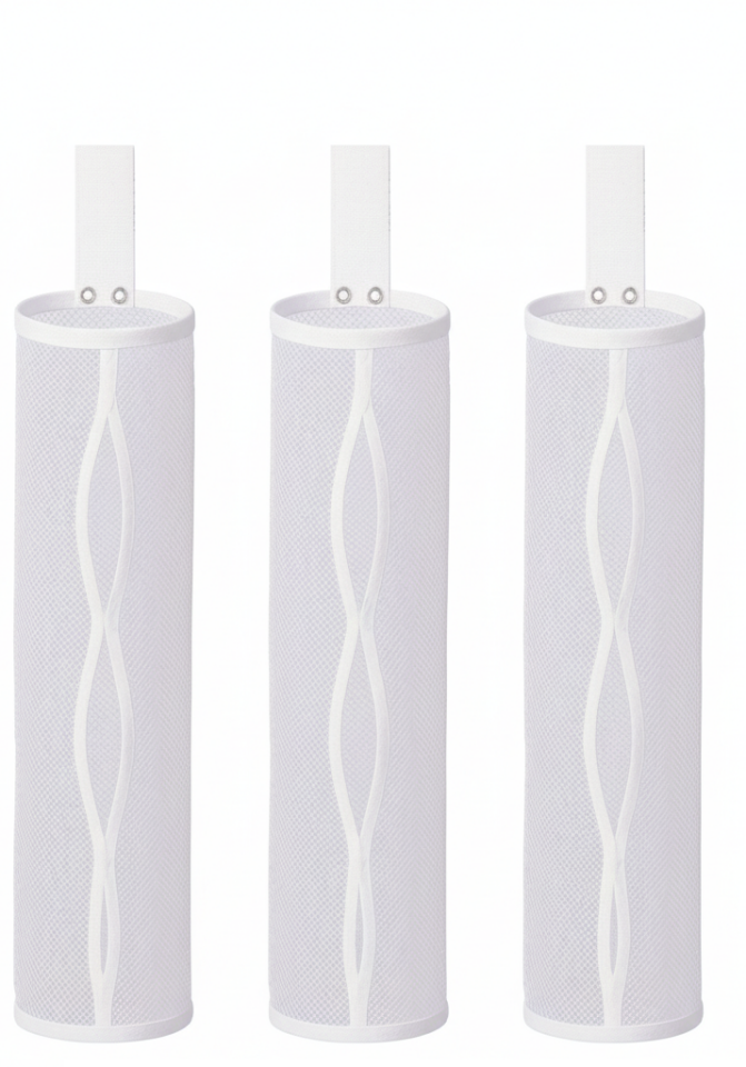 3 ADET Dolap İçi Asılabilir File Çamaşır Filesi – Pratik ve Düzenli Saklama Çözümü