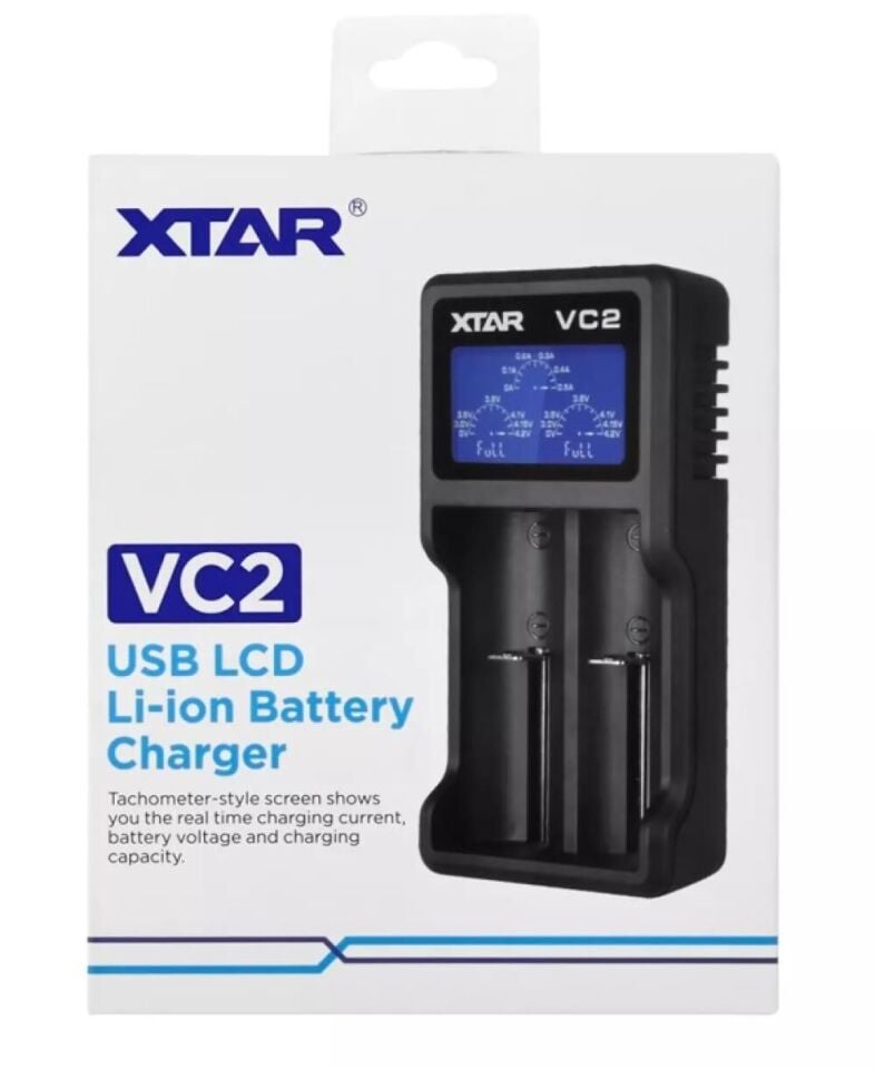 Xtar VC2 İkili Li-ion Pil Şarj Cihazı