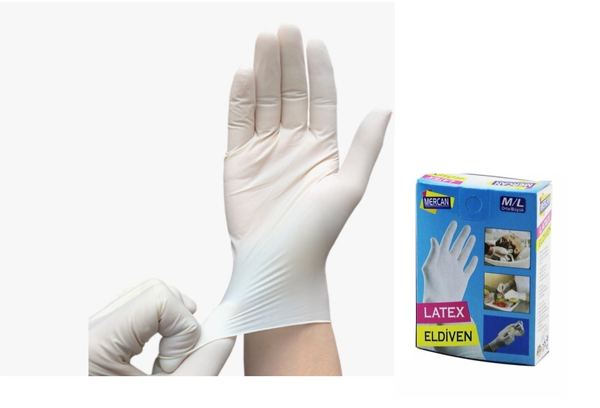 Eldiven Latex Eldiven Muayene Eldiveni M/L