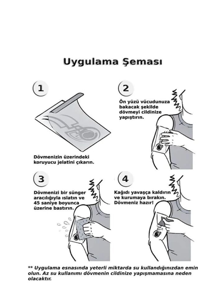 İskambil Dolar Zar Geçici Dövme Şablonu Büyük Boy