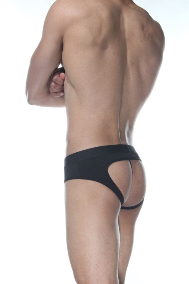 Siyah Jockstrap Erkek İç Giyim