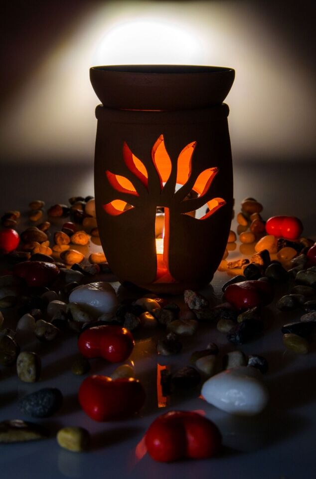 Hayat Ağacı El Yapımı Çömlek Buhurdanlık Tütsülük