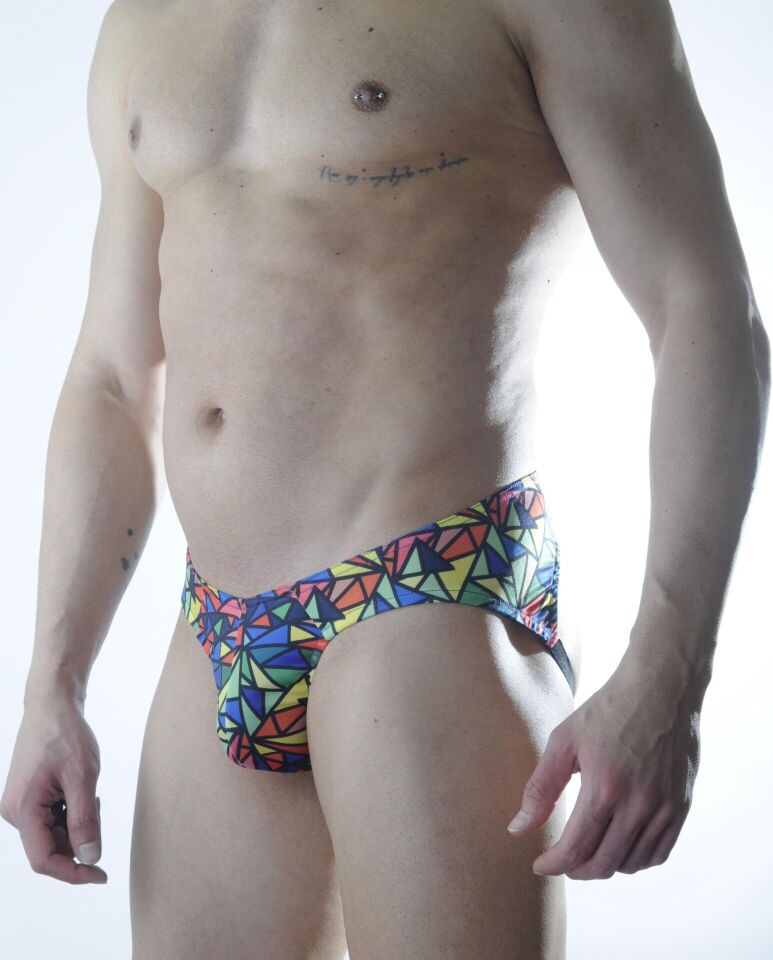 Erkek Renkli Desenli Fantezi Jockstrap