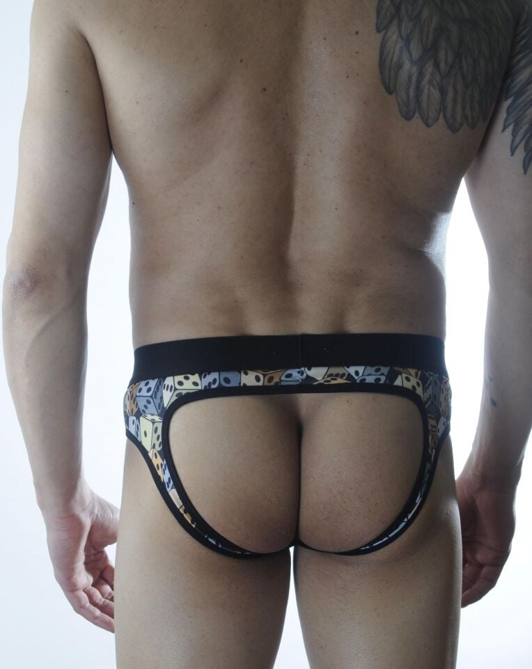 Erkek Fantezi Zar Desenli Jockstrap