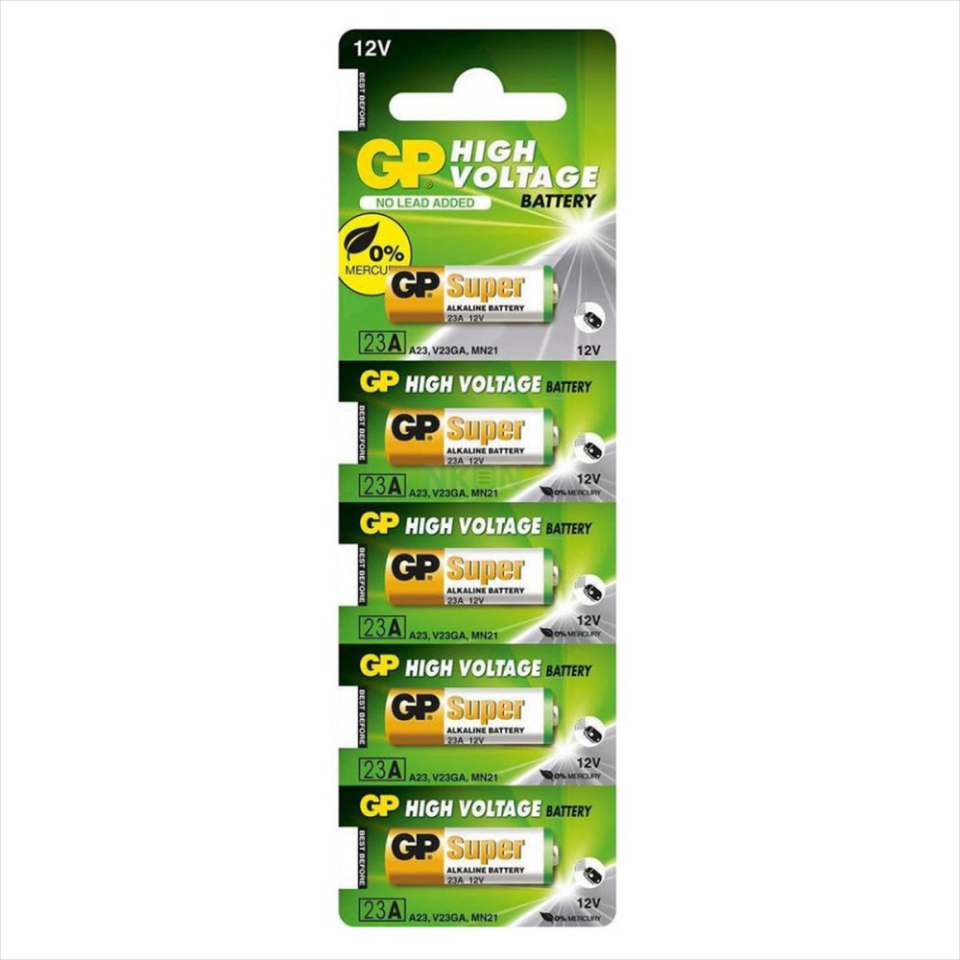 GP 23A 12V Alkalin Pil 5'li Paket