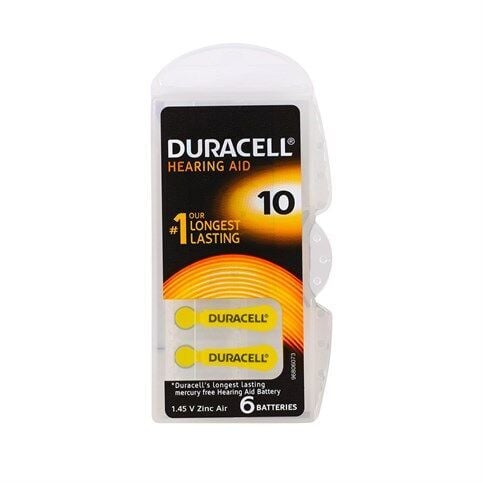 Duracell 10 Numara İşitme Cihazı Pili 6'Lı Paket