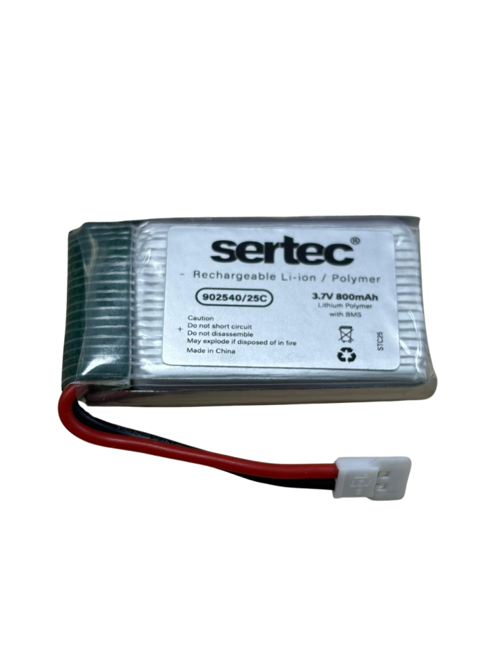 902540 / 3.7V - 800mAh - 25C BEYAZ SOKET