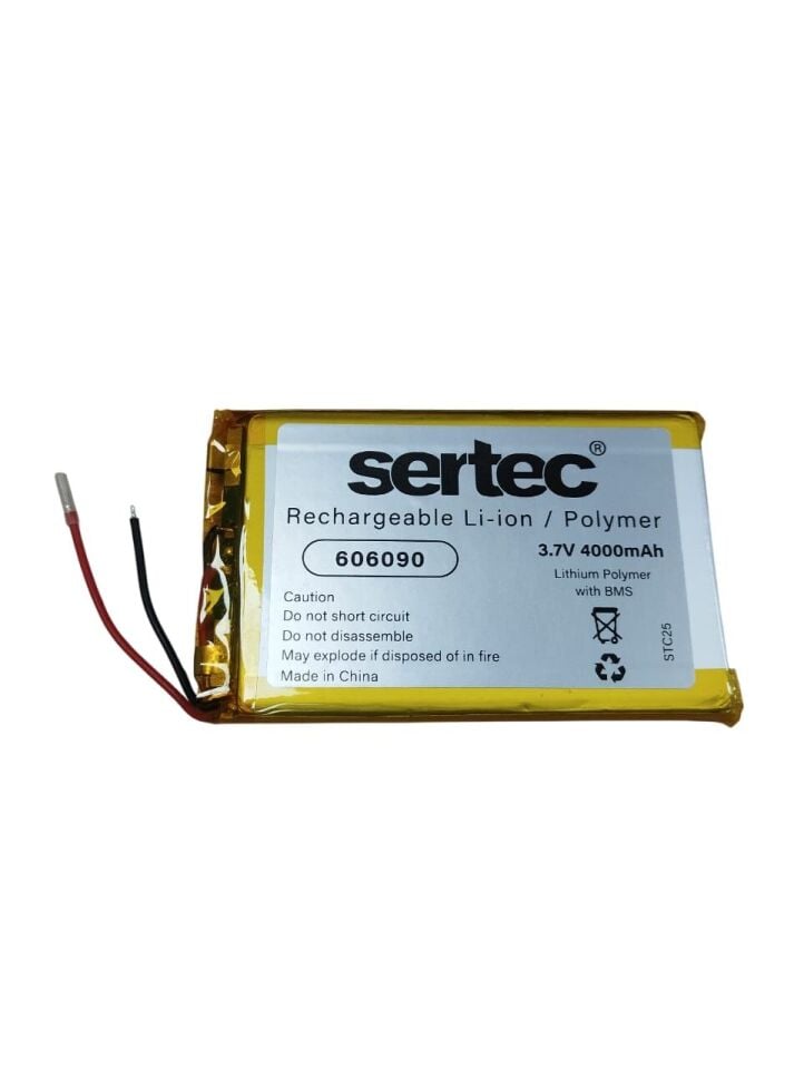 606090 3.7V 4000mAh Li-Polymer Pil (Devreli/1.5A)