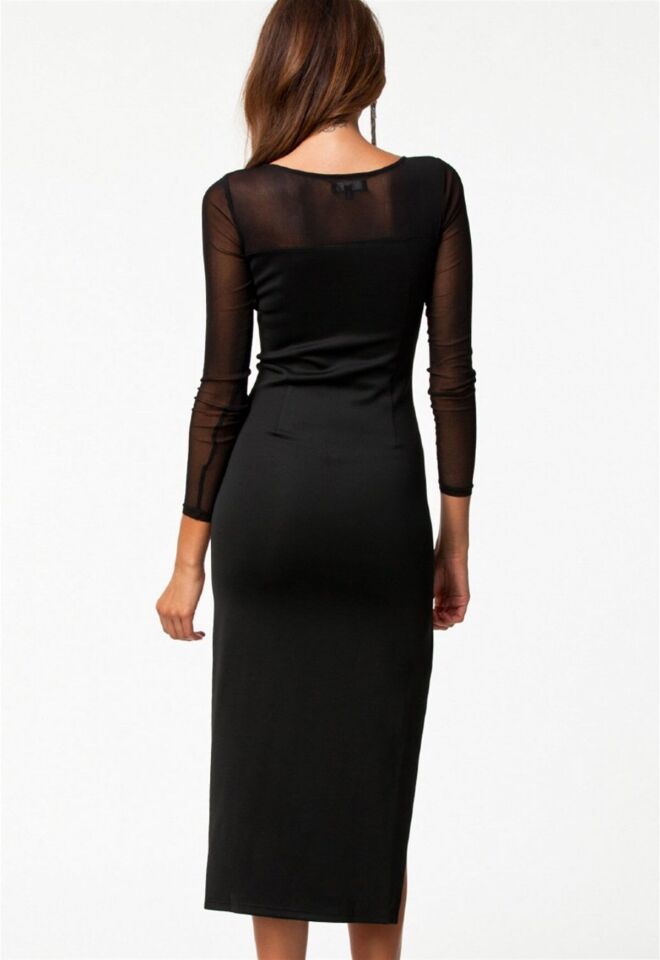 Terry Pau TP100775 Uzun Kısa Moda Elbise